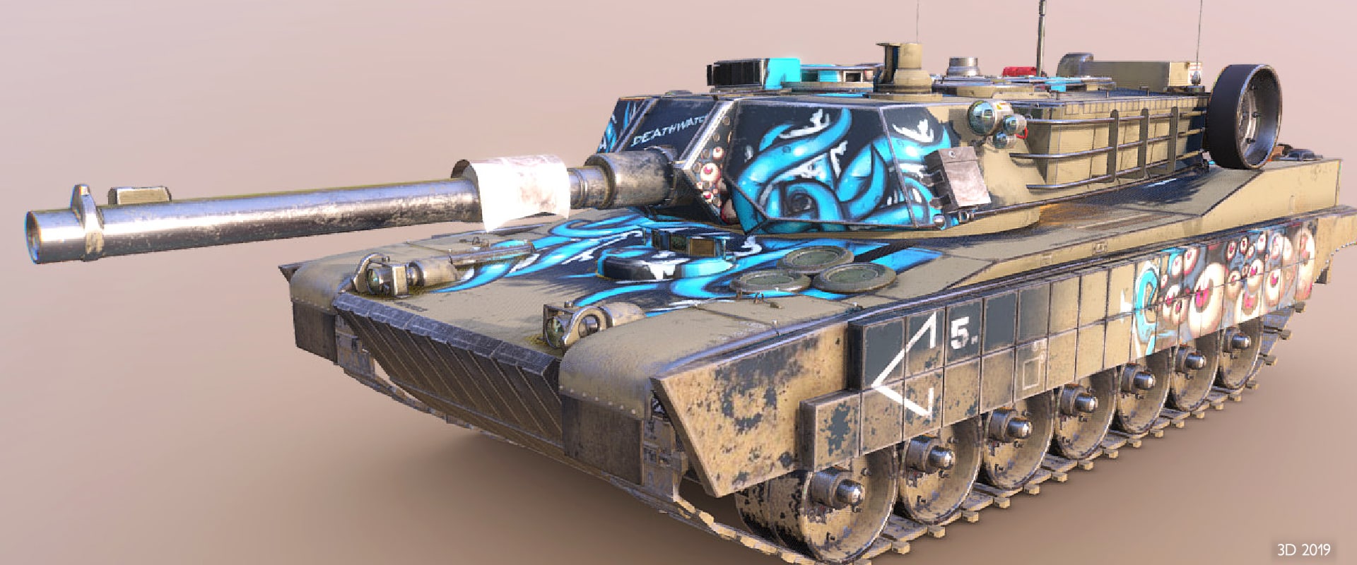 Featured image for “M1 Abrams Model – 3D and PBR Workflow”
